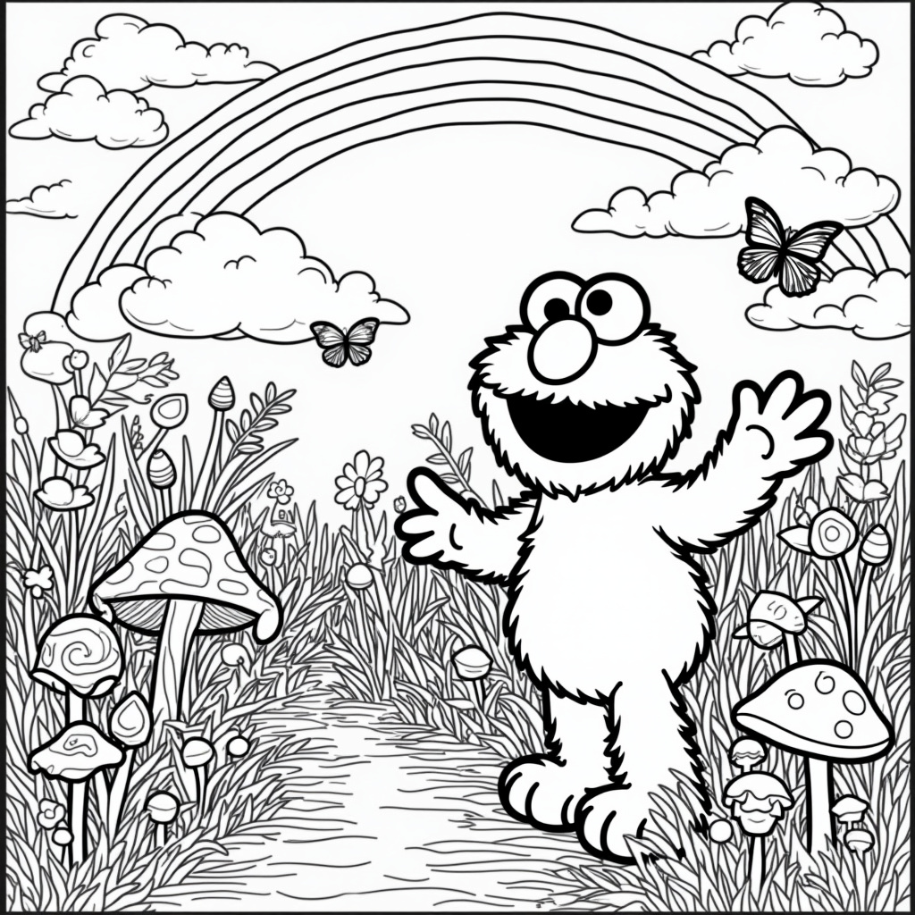 Cookie Monster Coloring Pages - Page 5