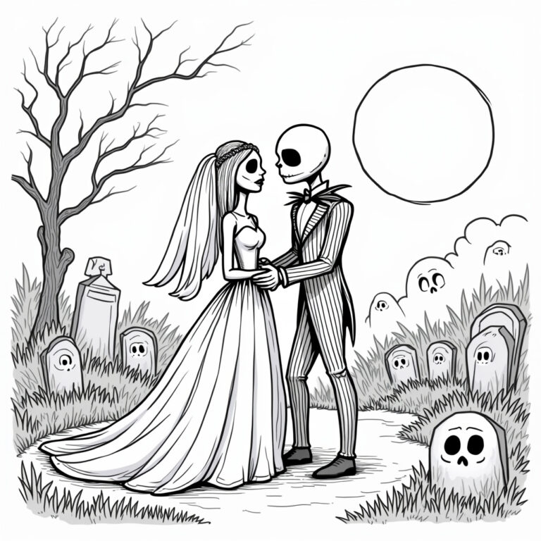 Corpse Bride Coloring Pages - Page 1