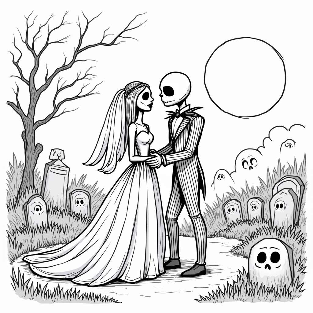 Corpse Bride Coloring Pages - Page 1