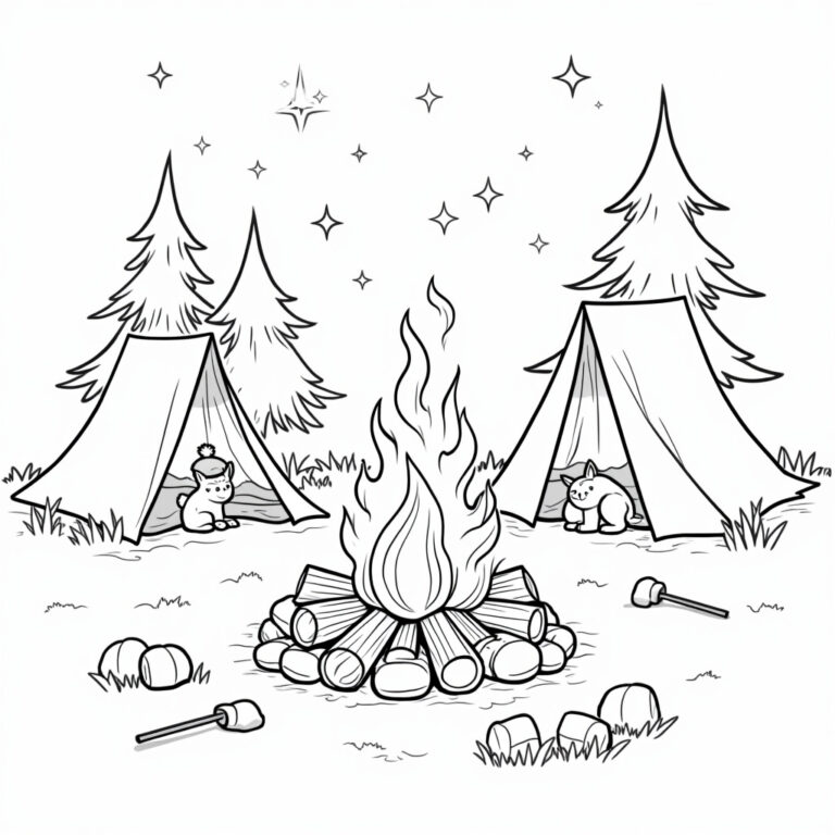 Cozy Coloring Pages - Page 1