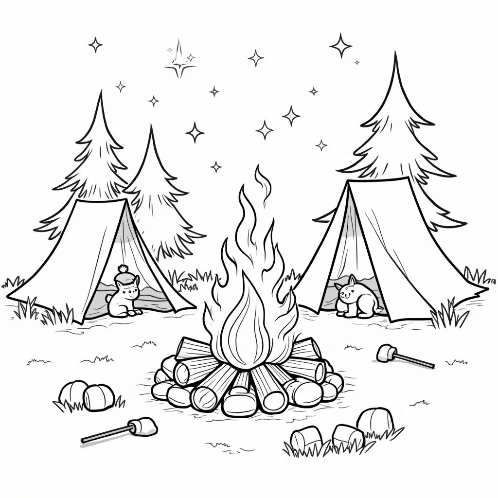 Cozy Coloring Pages - Page 1