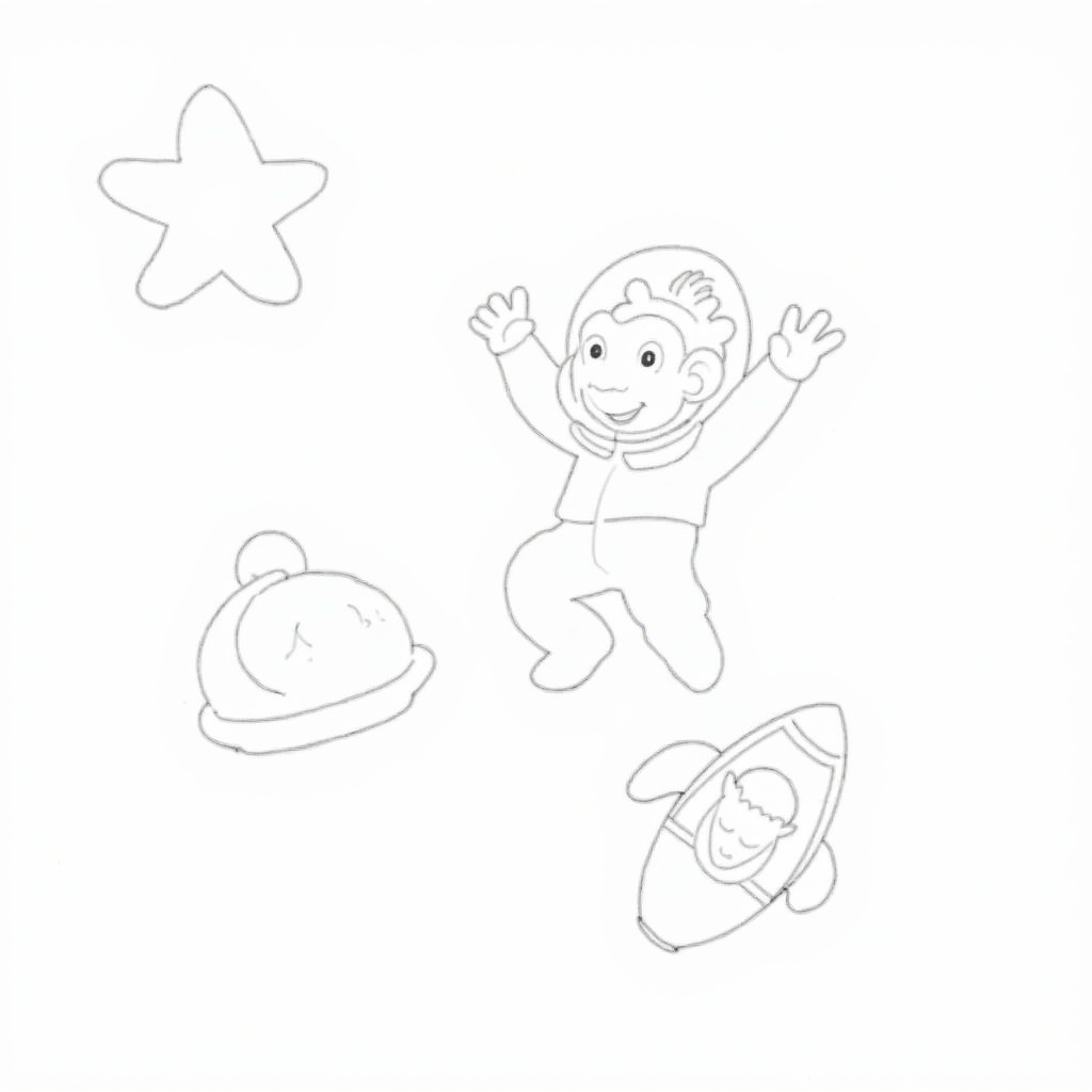 Curious George Coloring Pages - Page 2