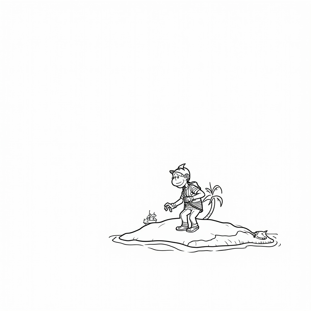 Curious George Coloring Pages - Page 4