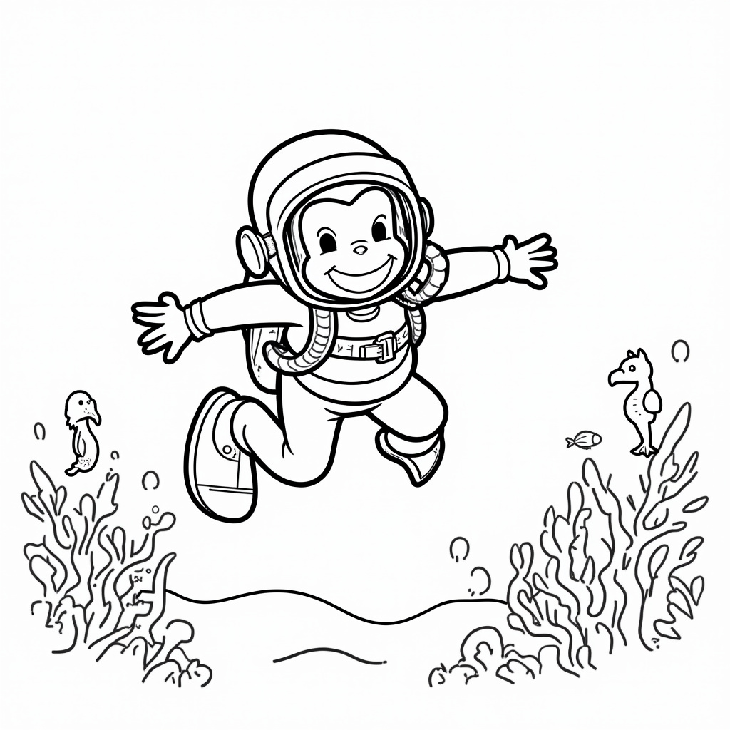Curious George Coloring Pages - Page 5