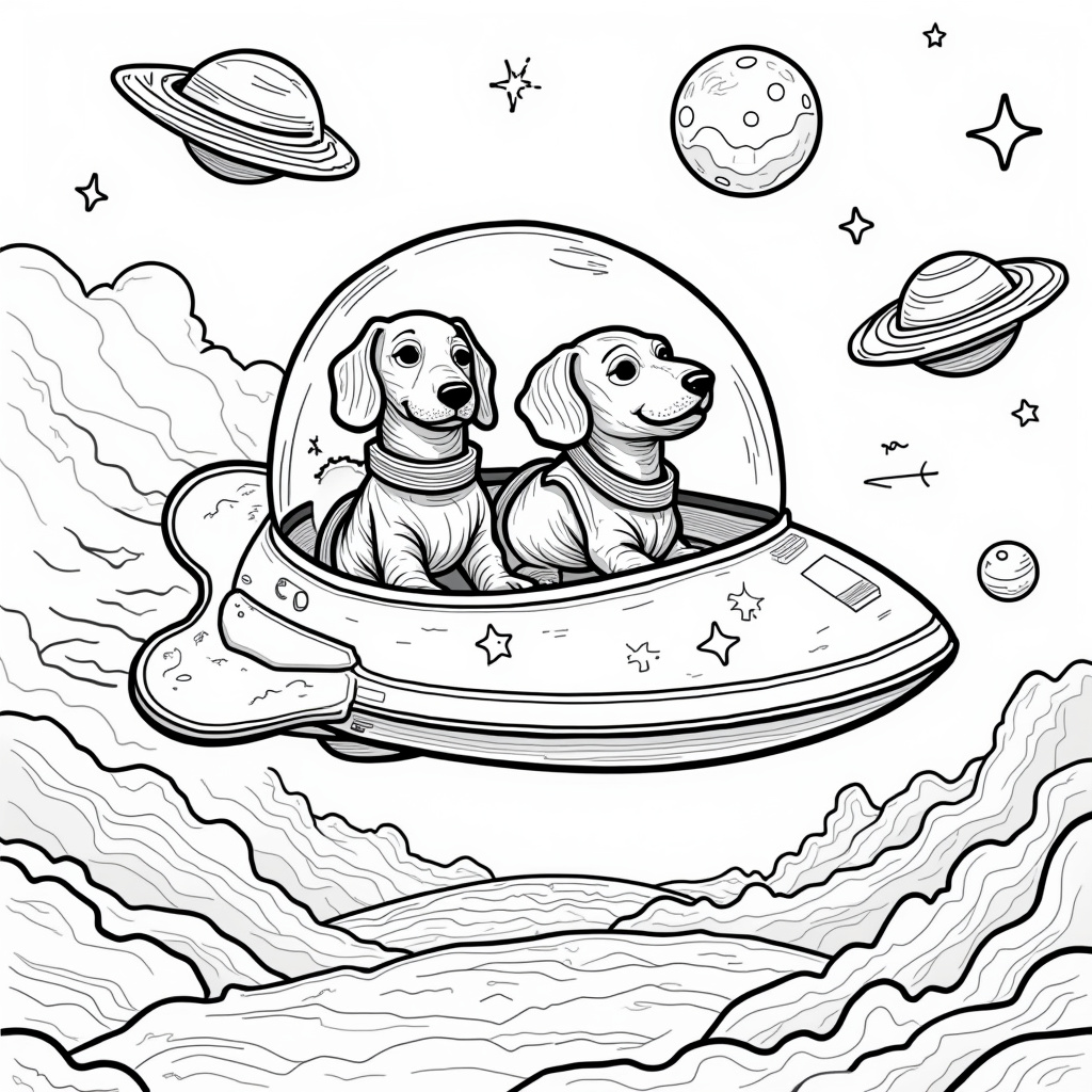 Dachshund Coloring Pages - Page 2
