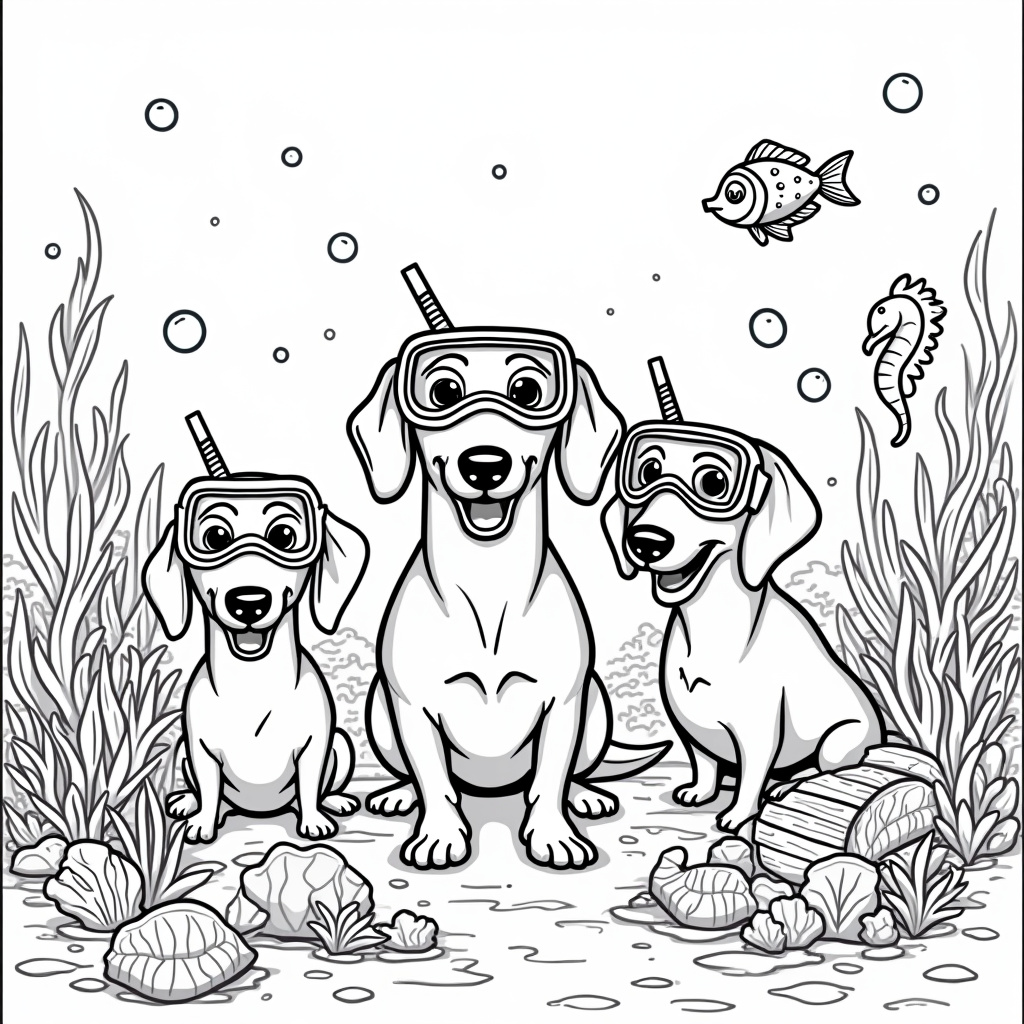 Dachshund Coloring Pages - Page 3