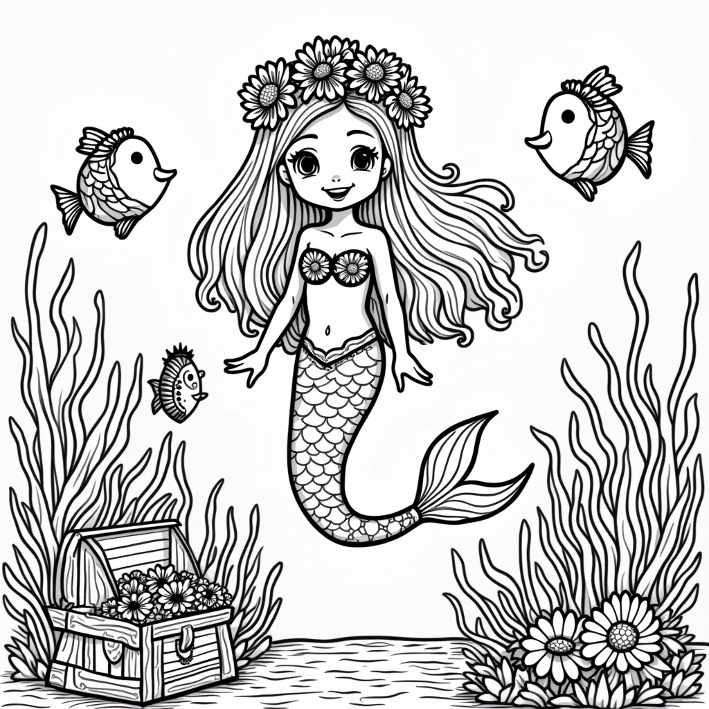 Daisy Coloring Pages - Page 4