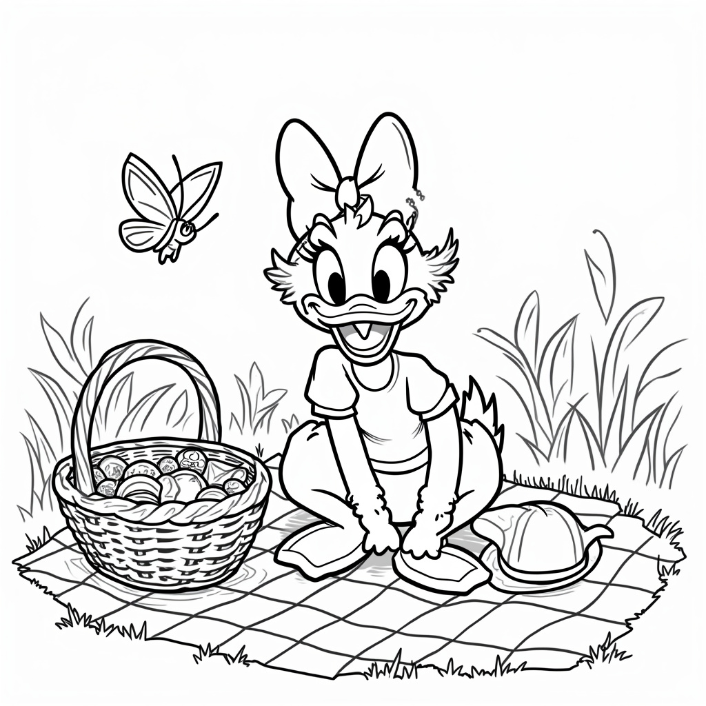 Daisy Duck Coloring Pages - Page 2
