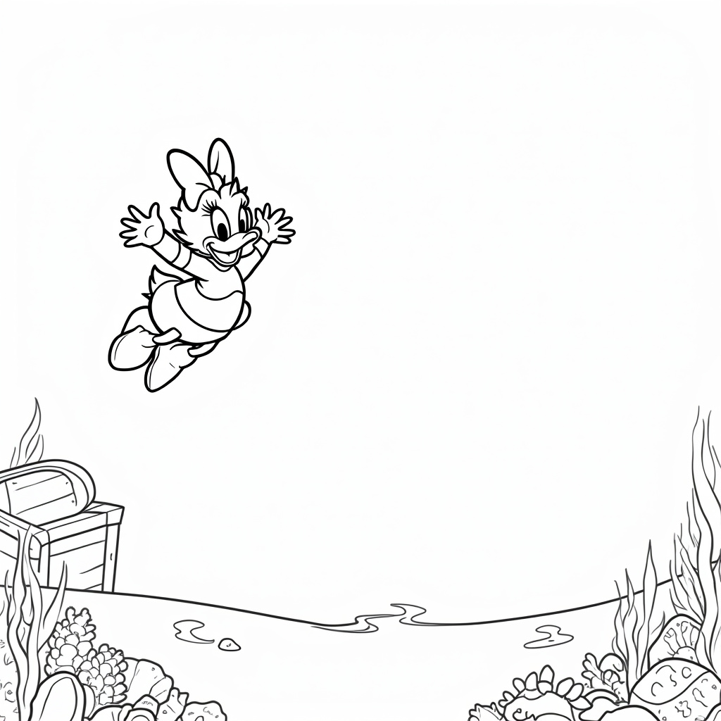 Daisy Duck Coloring Pages - Page 4
