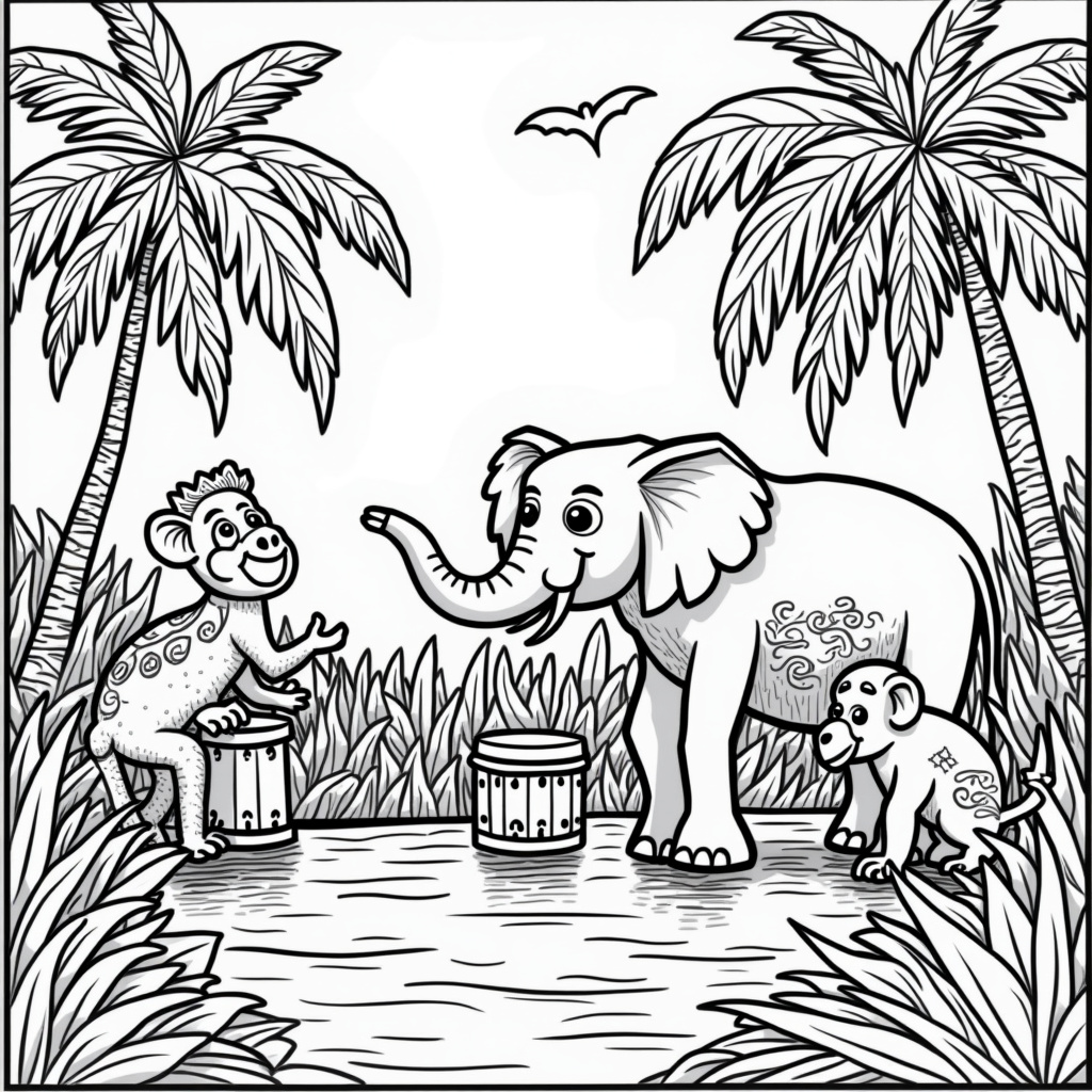 Dancing Coloring Pages - Page 3