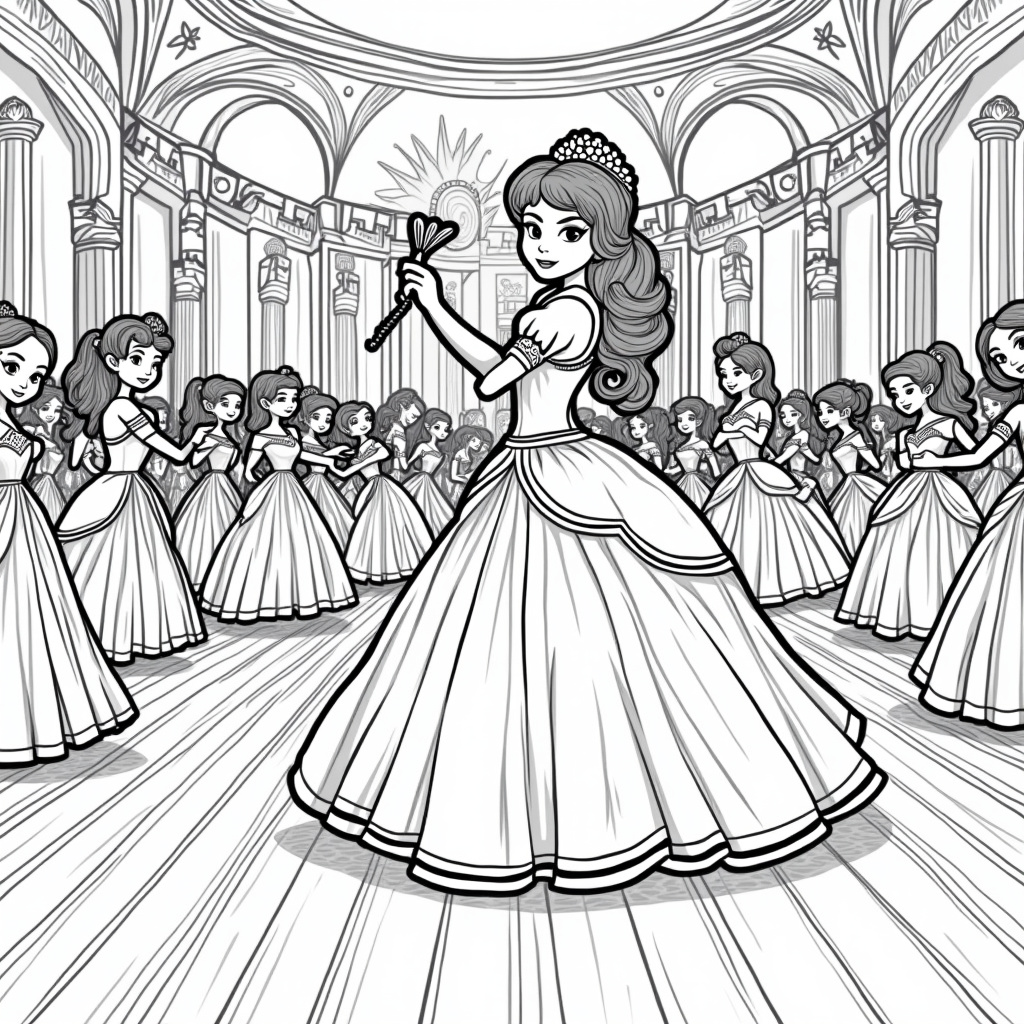 Dancing Coloring Pages - Page 4