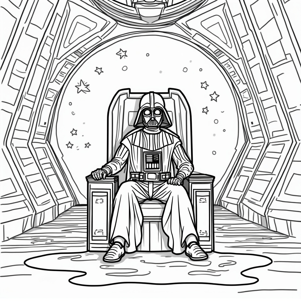 Darth Vader Coloring Pages - Page 1