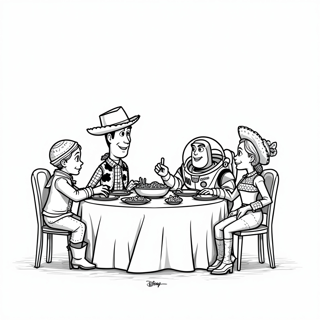 Disney Thanksgiving Coloring Pages - Page 4