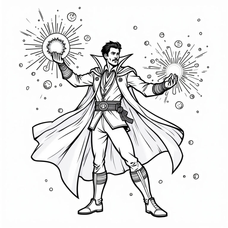 Doctor Strange Coloring Pages - Page 1