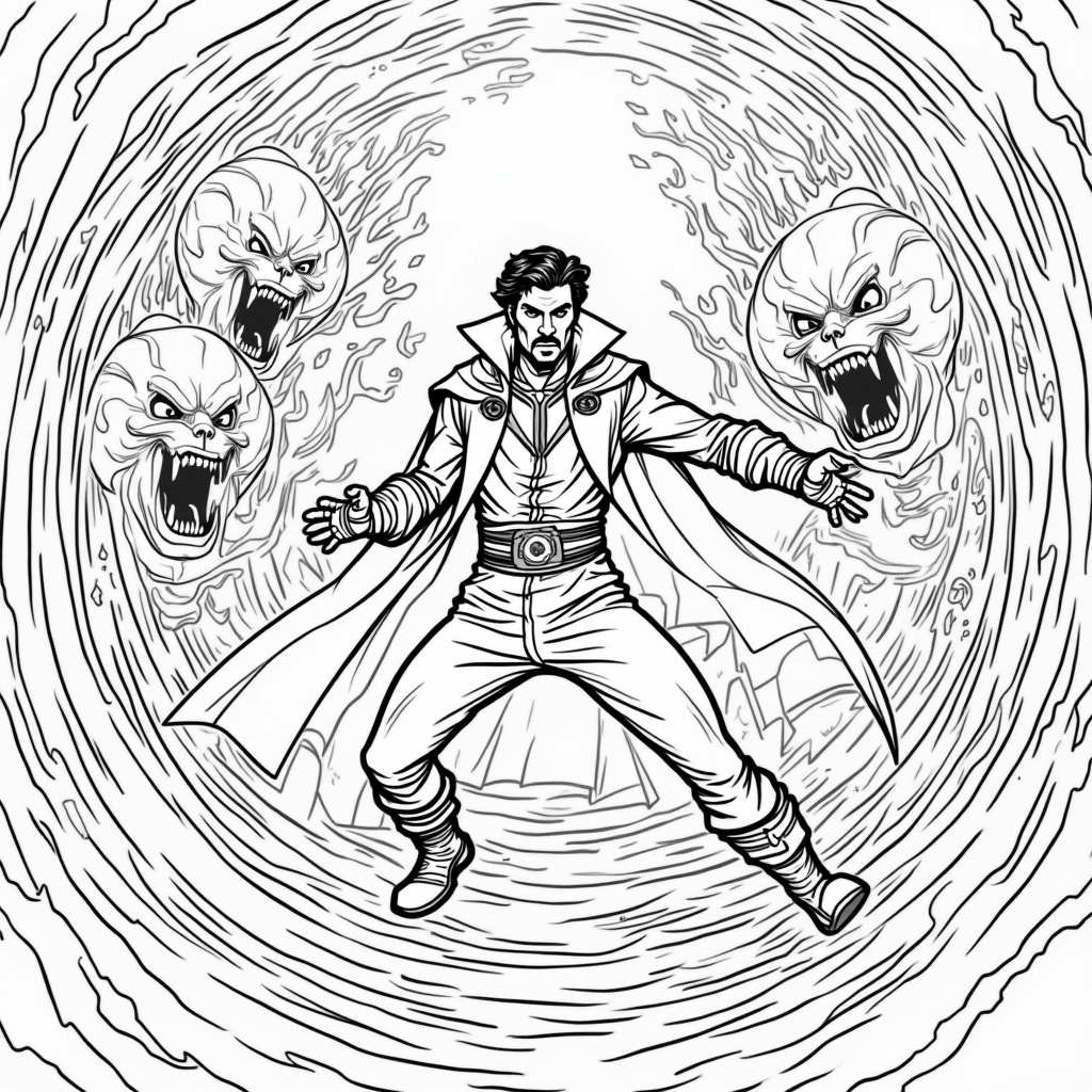 Doctor Strange Coloring Pages - Page 3