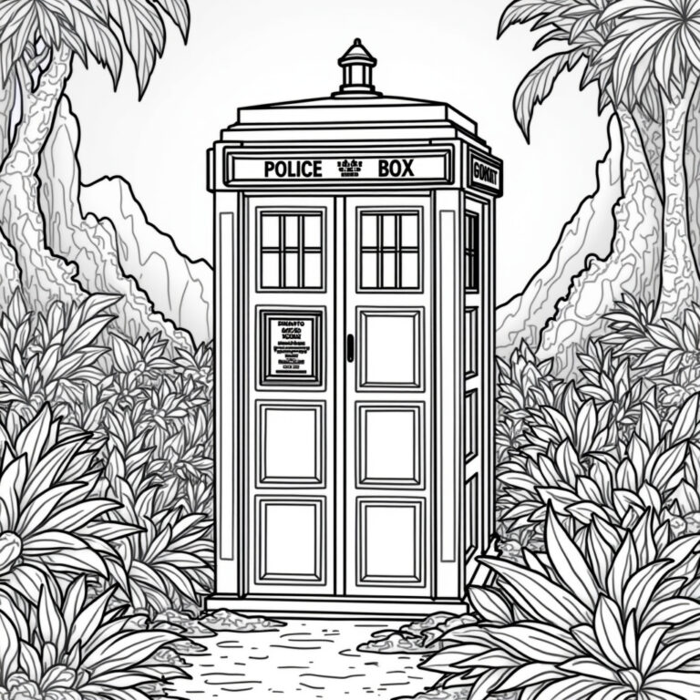 Doctor Who Coloring Pages - Page 1