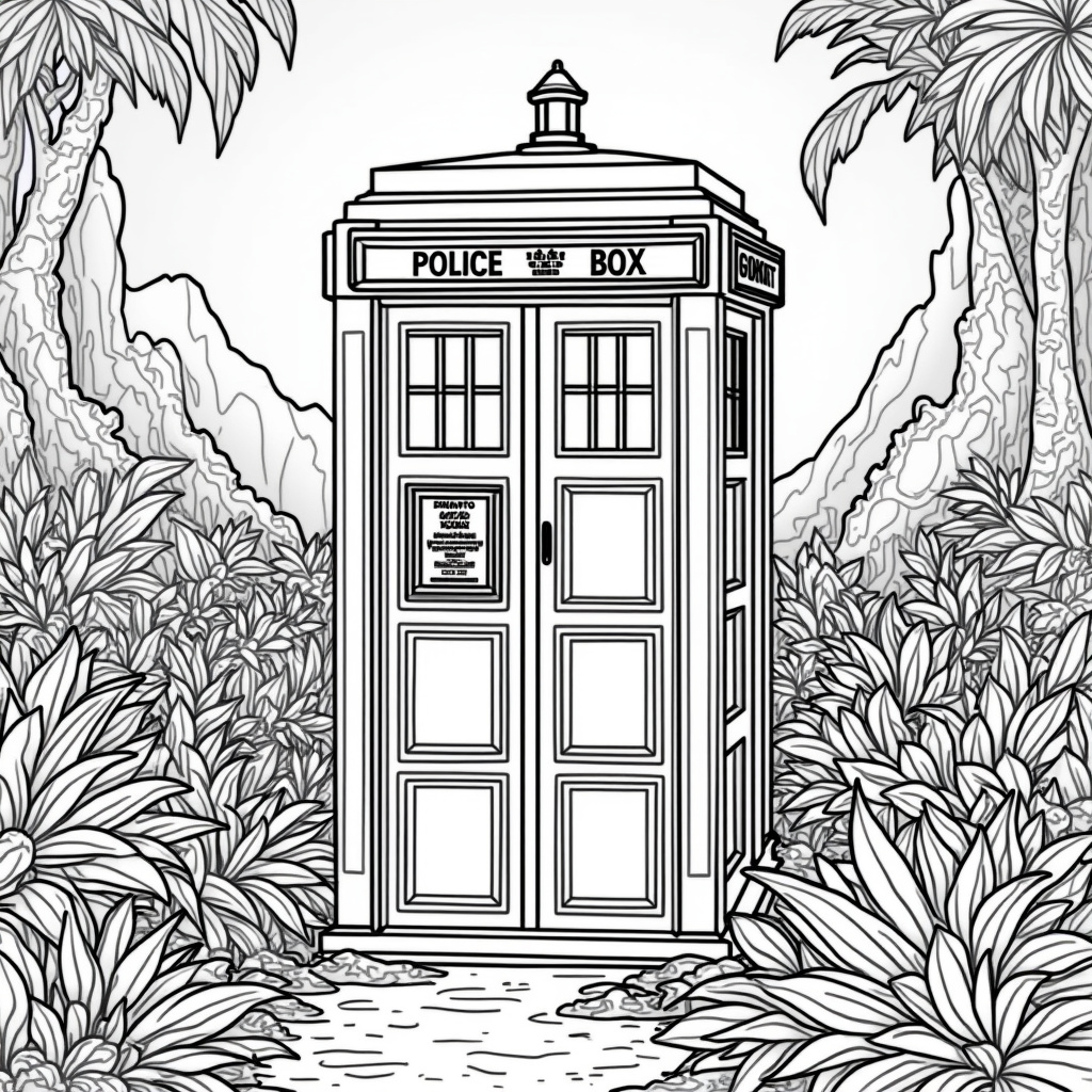 Doctor Who Coloring Pages - Page 1