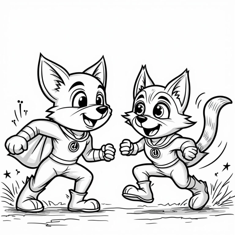 Dog Man Coloring Pages - Page 1