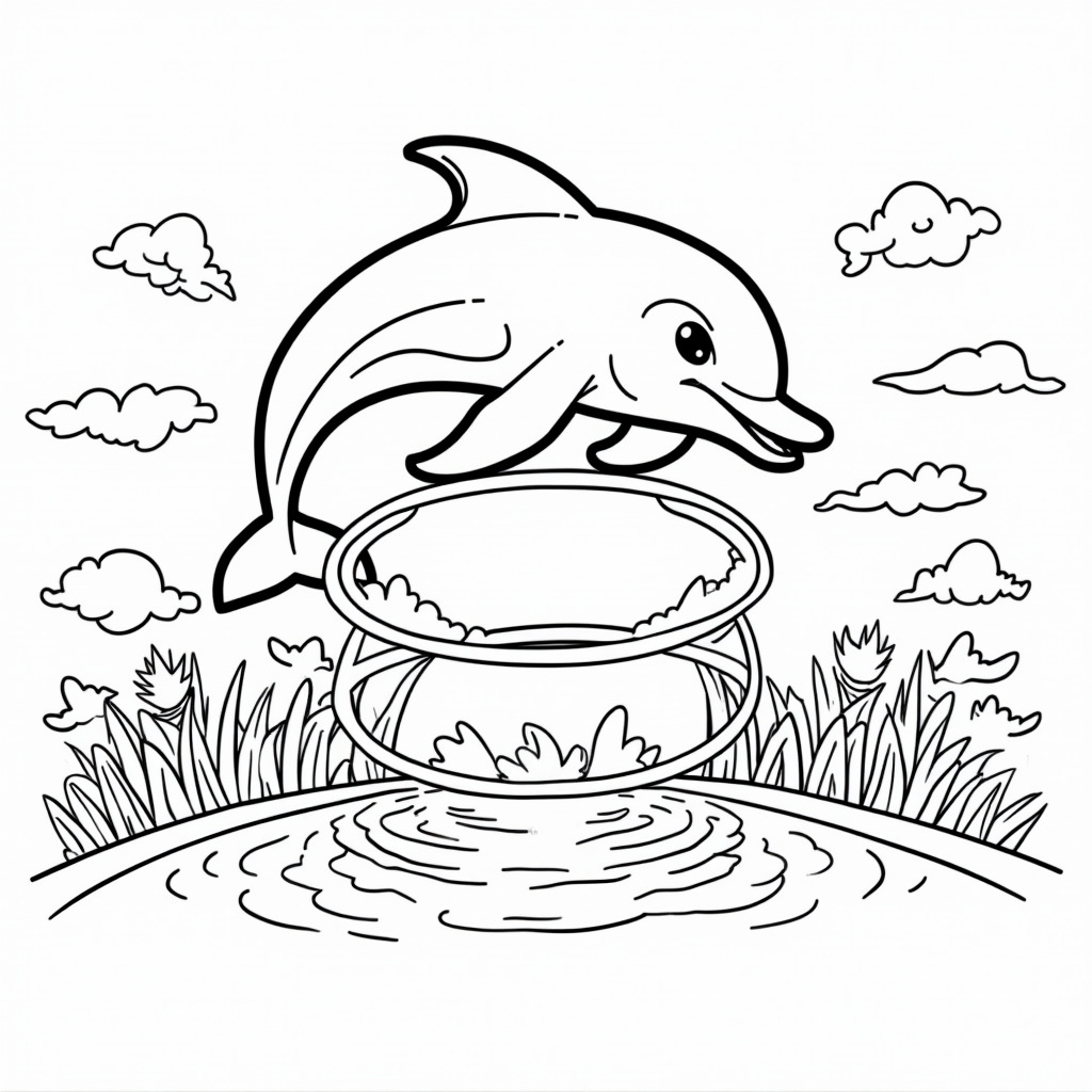 Dolphin Coloring Pages - Page 2