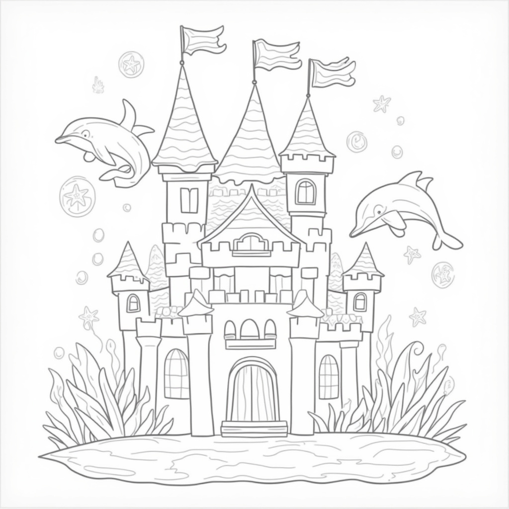 Dolphin Coloring Pages - Page 4
