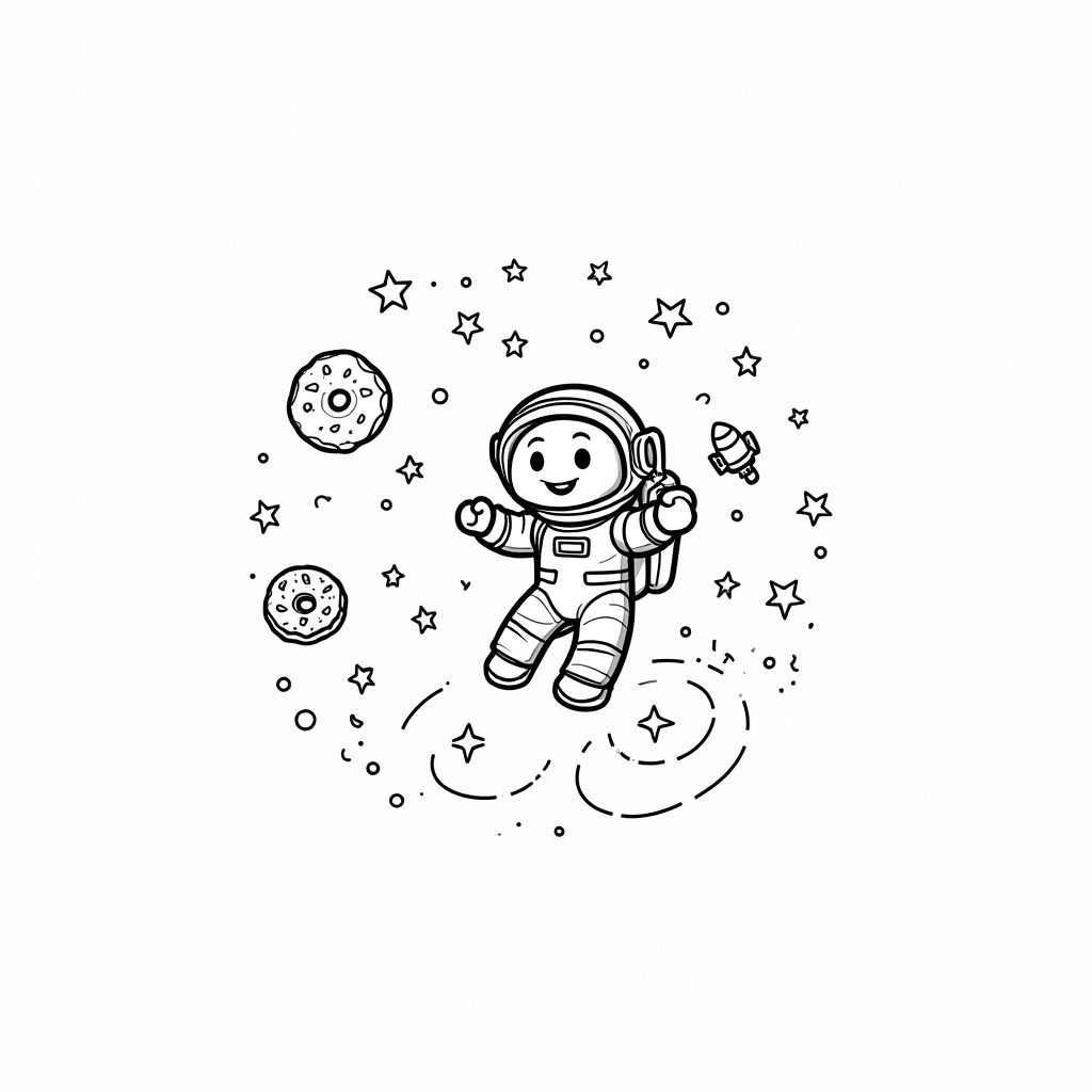 Donut Coloring Pages - Page 3
