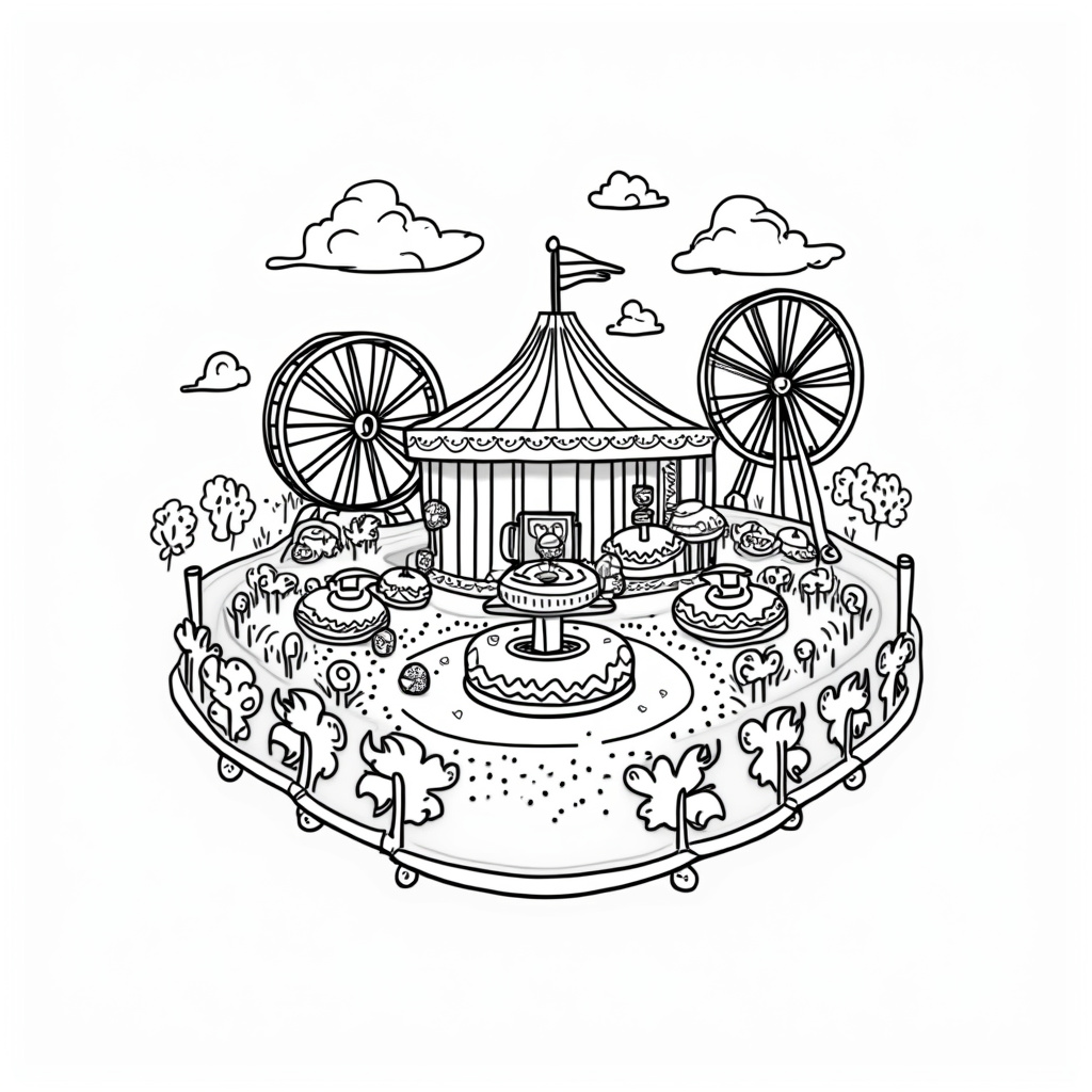 Donut Coloring Pages - Page 5