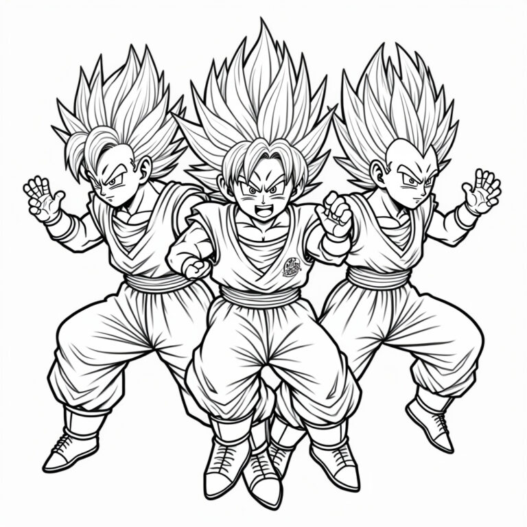 Dragon Ball Z Coloring Pages - Page 1