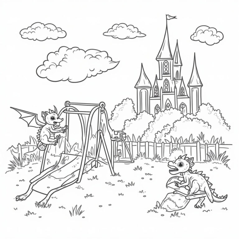 Dragon Coloring Pages - Page 1