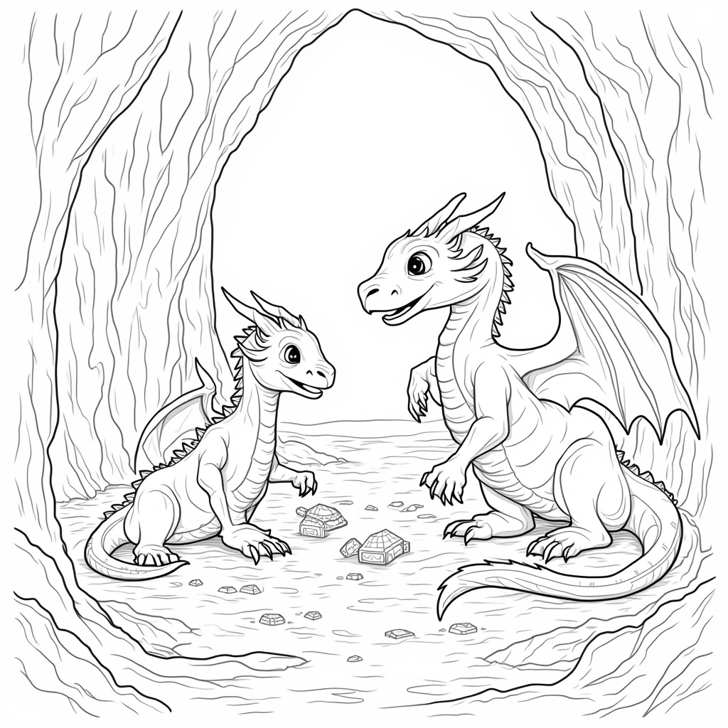 Dragon Coloring Pages - Page 3