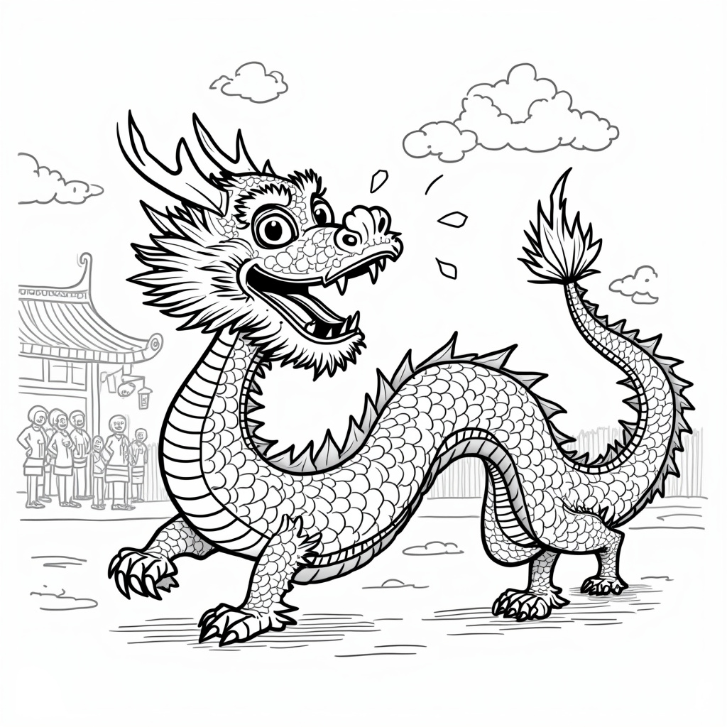 Dragon Coloring Pages - Page 4