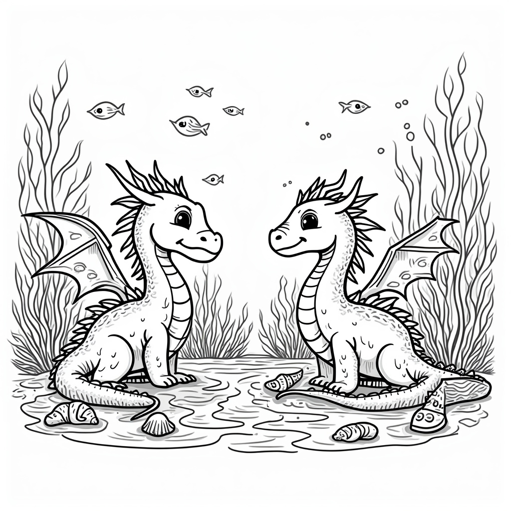 Dragon Coloring Pages - Page 5