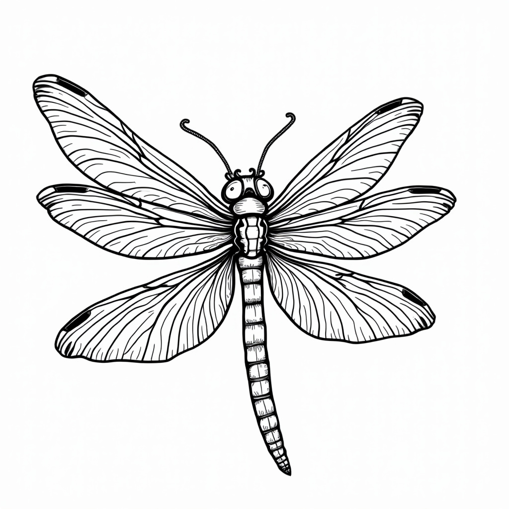 Dragonfly Coloring Pages - Page 3