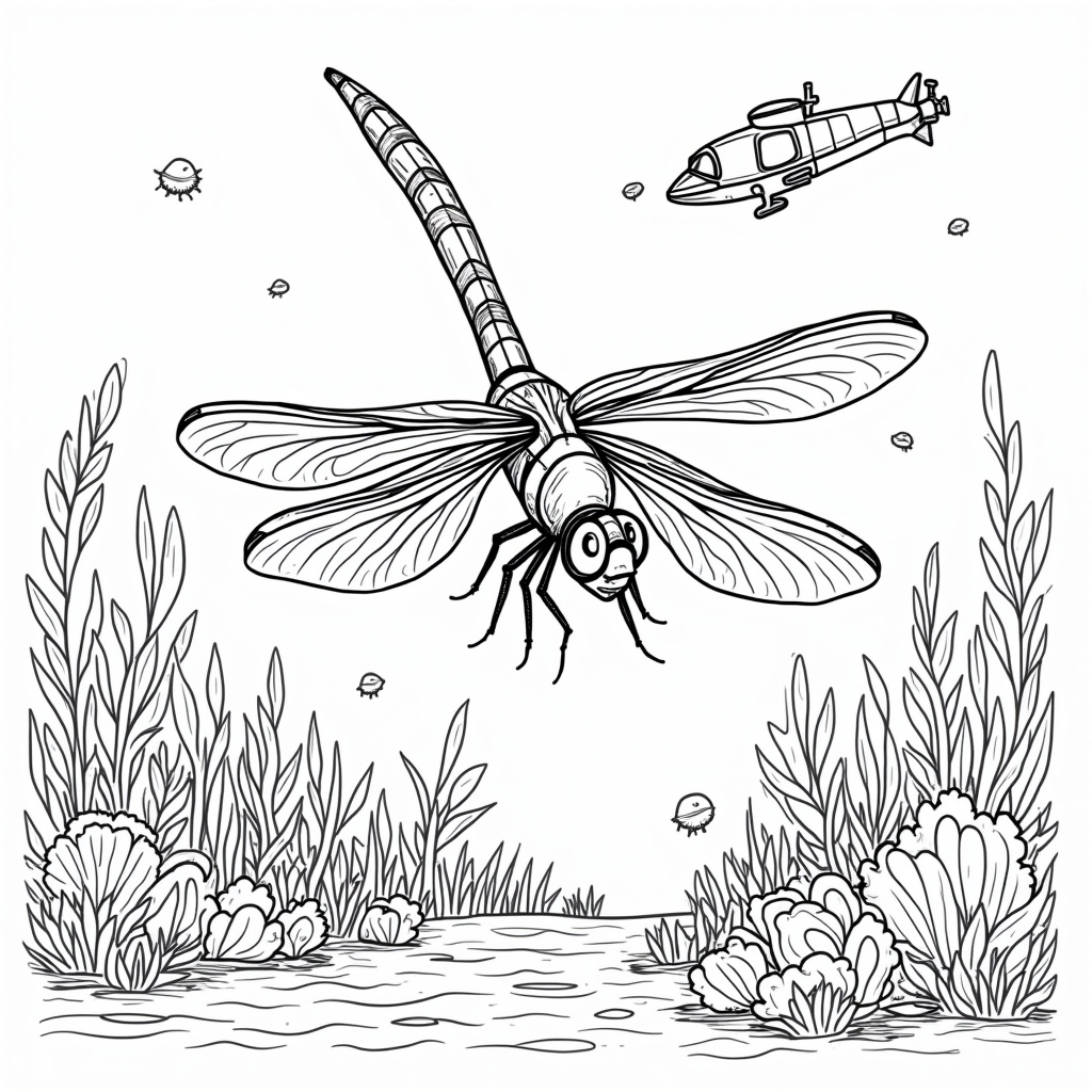 Dragonfly Coloring Pages - Page 4