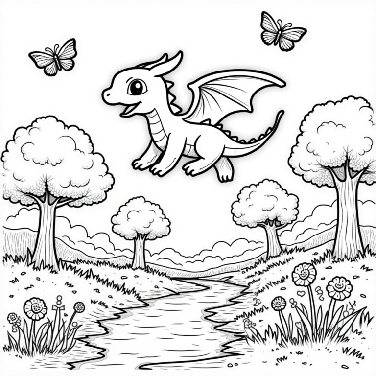 Dragonite Coloring Pages - Page 1