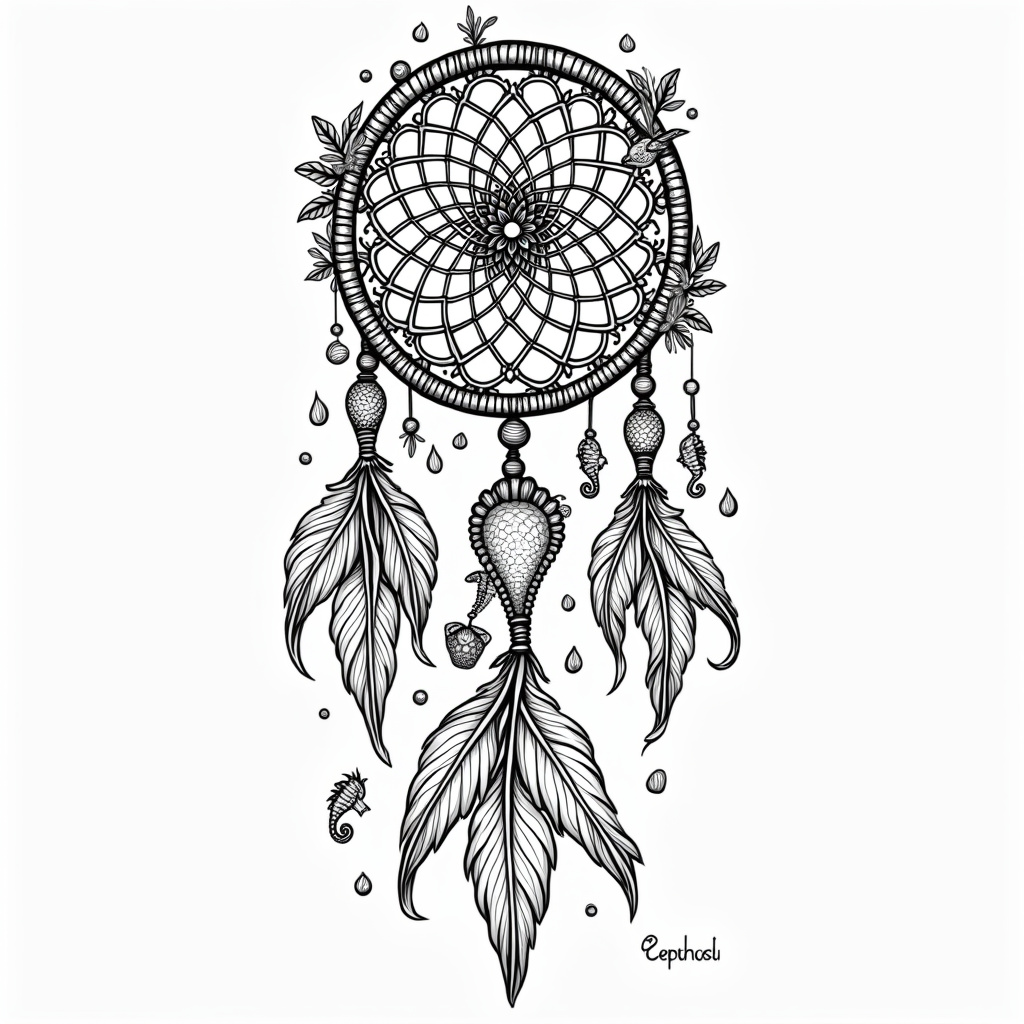 Dreamcatcher Coloring Pages - Page 3