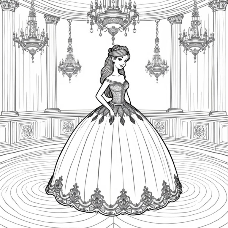 Dress Coloring Pages - Page 1