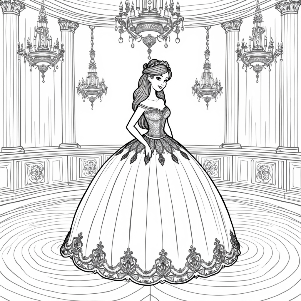 Dress Coloring Pages - Page 1