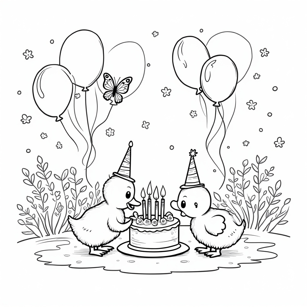 Duck Coloring Pages - Page 4