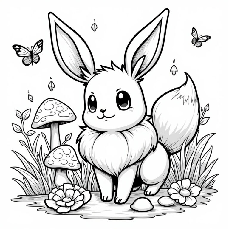 Eevee Coloring Pages - Page 1