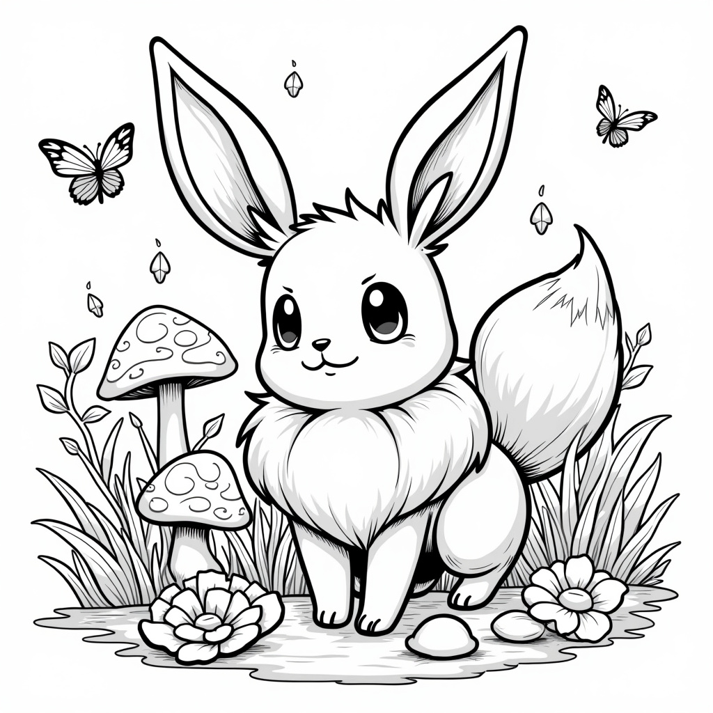 Eevee Coloring Pages - Page 1