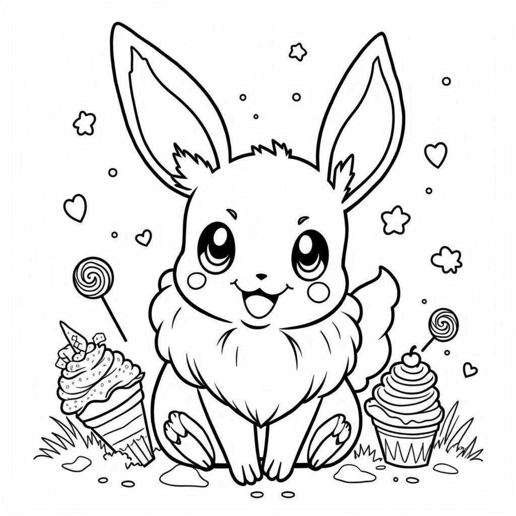 Eevee Coloring Pages - Page 4