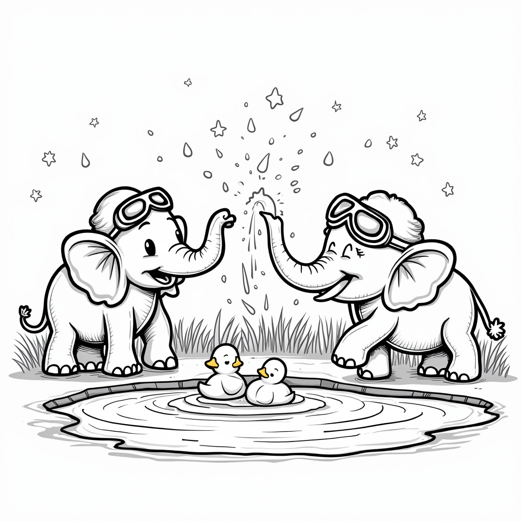 Elephant Coloring Pages - Page 3