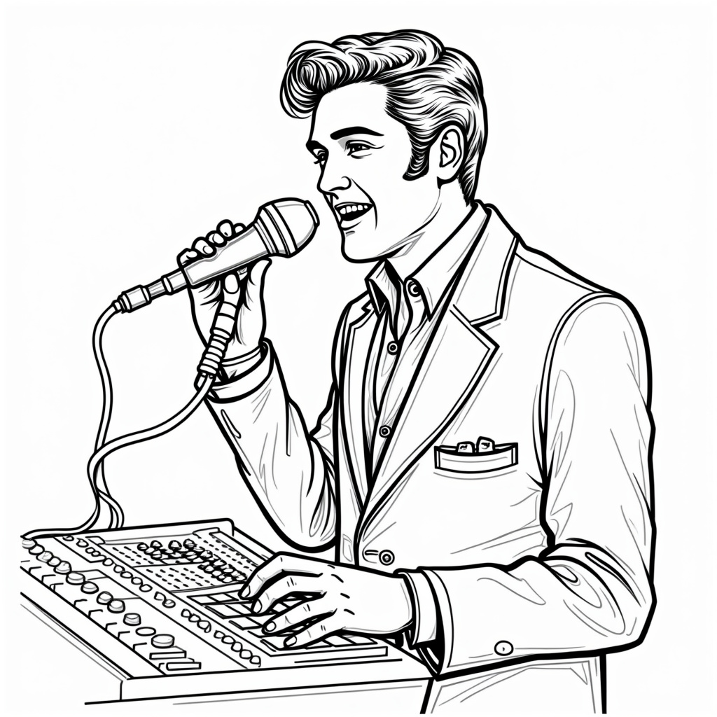 Elvis Coloring Pages - Page 2