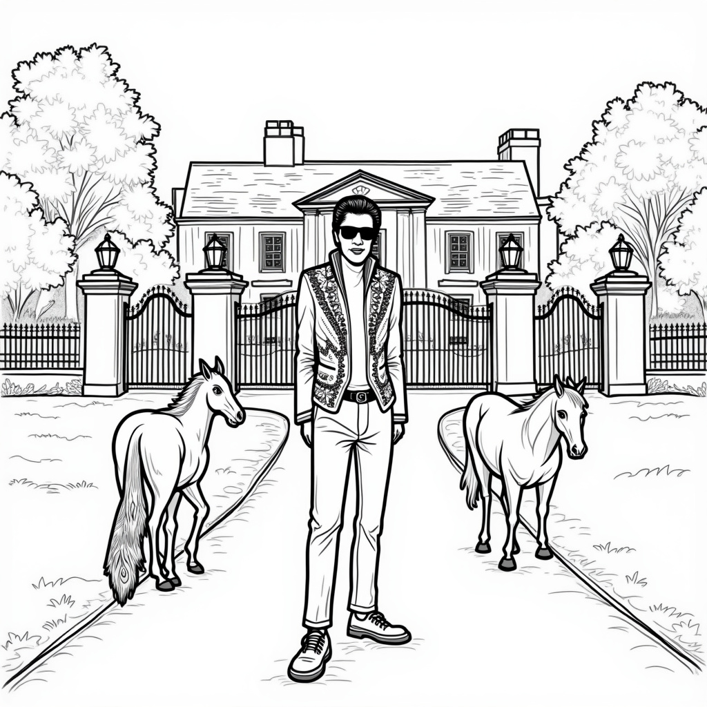 Elvis Coloring Pages - Page 4