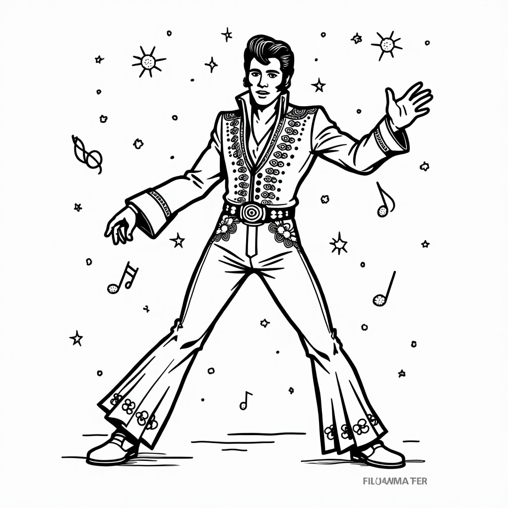Elvis Coloring Pages - Page 5