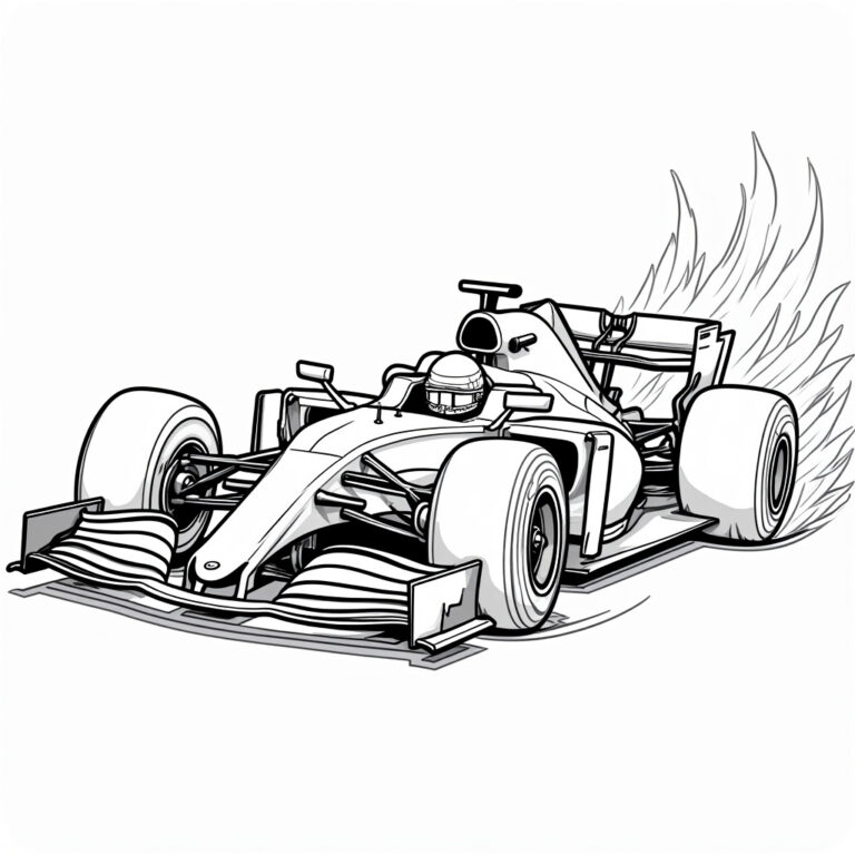 F1 Coloring Pages - Page 1