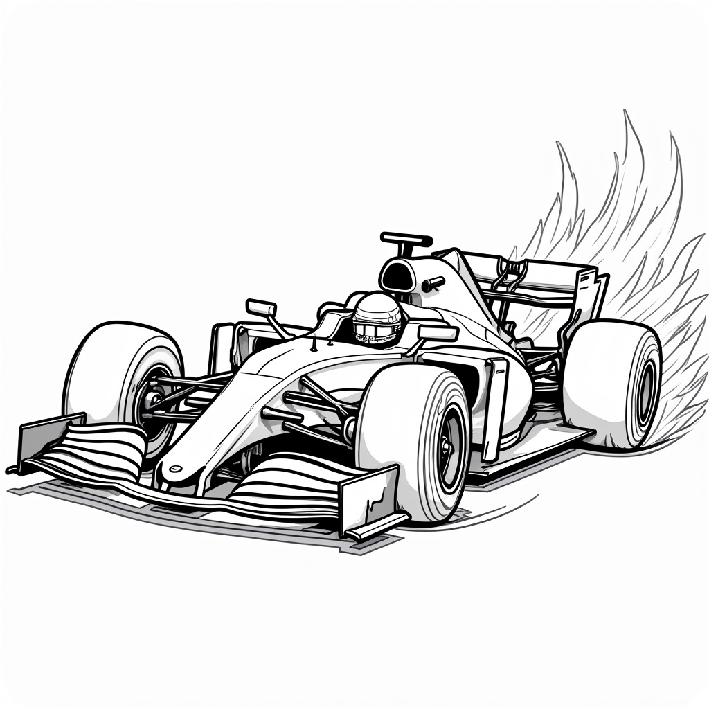 F1 Coloring Pages - Page 1