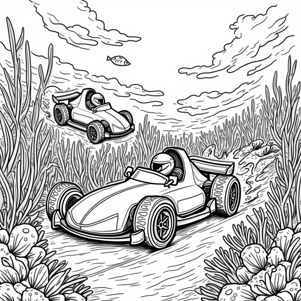 F1 Coloring Pages - Page 3