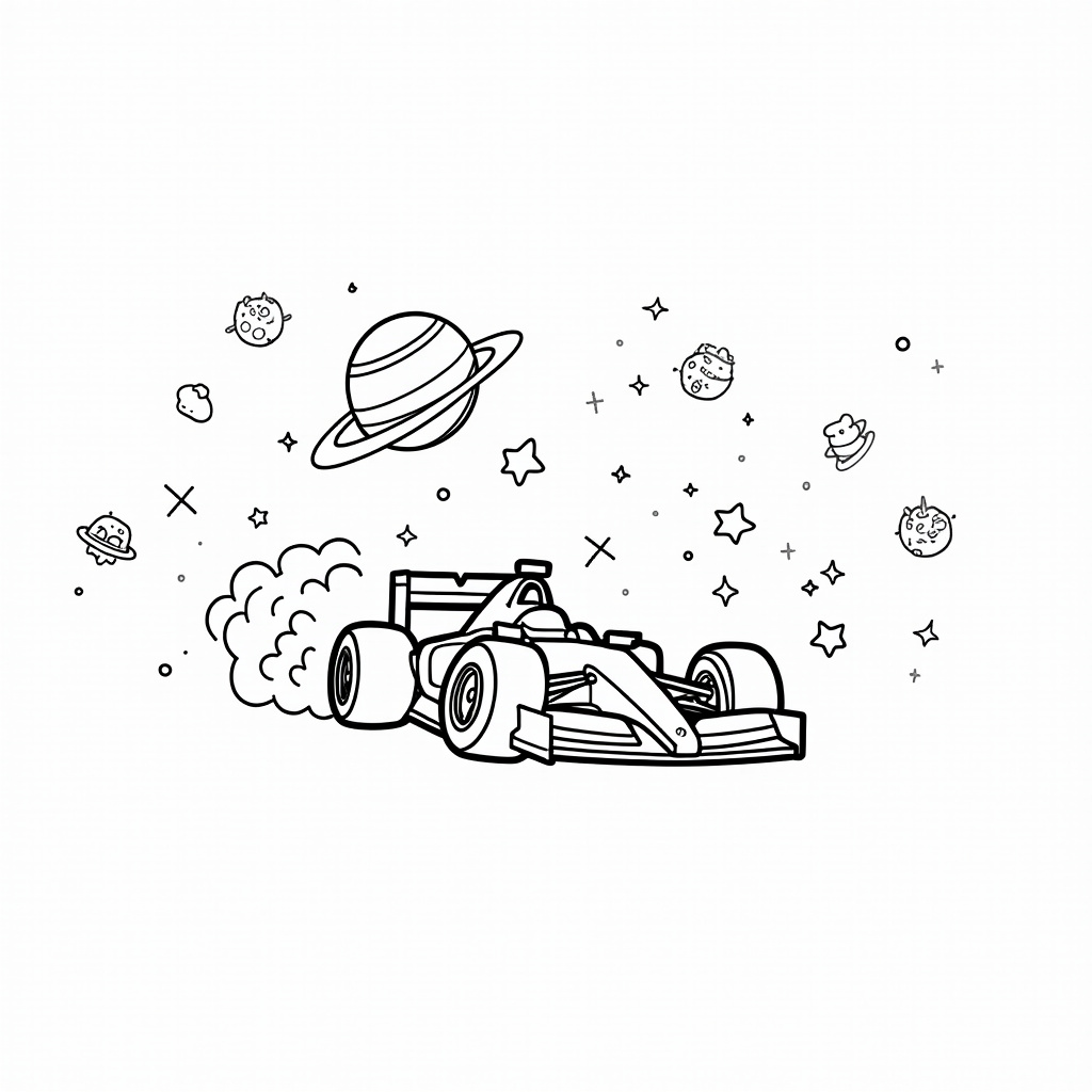F1 Coloring Pages - Page 4