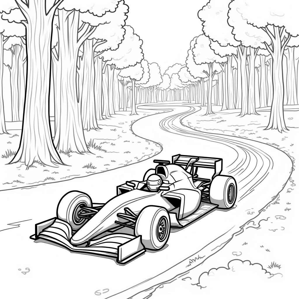 F1 Coloring Pages - Page 5